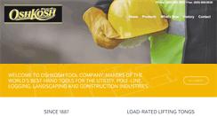 Desktop Screenshot of oshkoshtools.com
