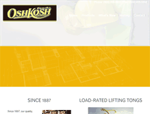 Tablet Screenshot of oshkoshtools.com